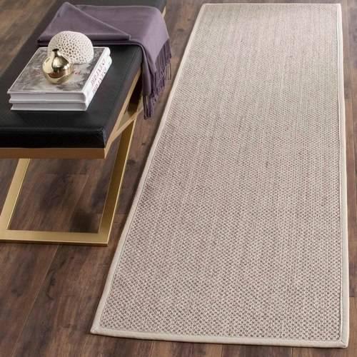 Traditional Rug - Natural Fiber Sisal -Marble/Beige-Color:Marble/Beige,Design:Traditional,Shape:Runner,Size:6'L*2' 6"W