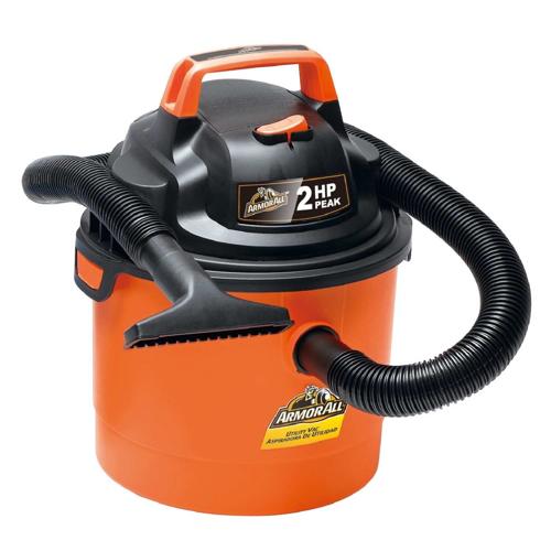 Armor All 2.5 Gallon Portable Wall Mountable Wet/Dry Utility Vaccum, Orange
