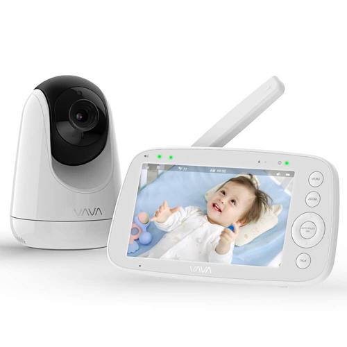 VAVA Video Baby Monitor with 5 720P Handheld Screen and 2-Way Audio, White