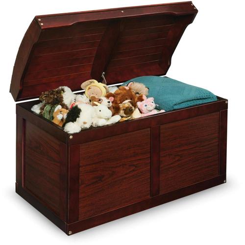 Badger Basket Kid's Hardwood Barrel Top Toy Chest 3.9 Cu ft. Capacity - Cherry