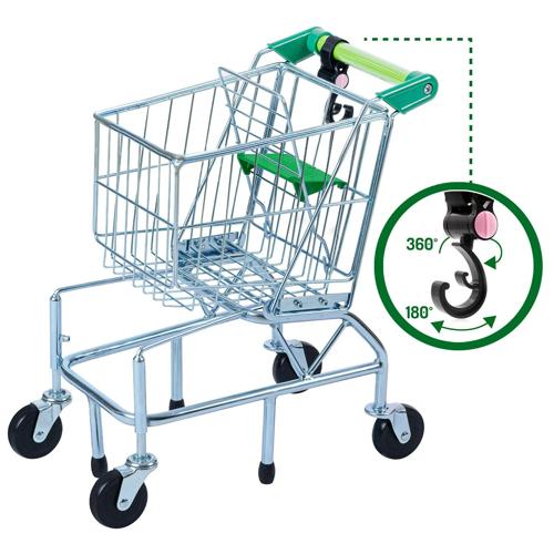 Teamson Kids Supermarket Happy Toy Shopping Cart
