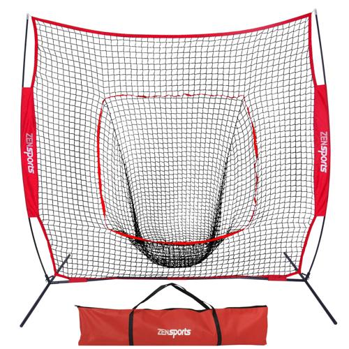 Zeny 7 x 7' Baseball Softball Net Practice Hitting Pitching Batting and Catching W/ Bag