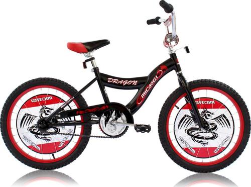 Wonder Wheels 20 BMX S-Type Frame Boy's Bicycle Coaster Brake One Piece Crank Chrome Rims Black Tire Kid's Bike - Black