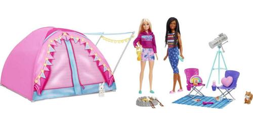 Barbie It Takes Two Camping Playset with Tent, 2 Barbie Dolls and Accessories