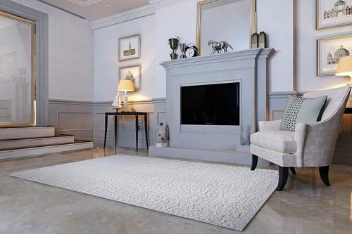 Shaggy Collection Modern Indoor Area Rugs, Fluffy Living Room Carpets for Children Bedroom Home Decor Nursery Rug, 5'*7' ft, Solid Black