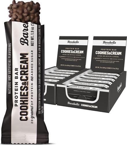 Barebells High Protein 20g Bars Cookies and Cream, 24 Bars, 2 Pack