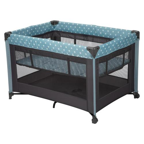 Babideal Dottie Playard with Bassinet-Blue Dot