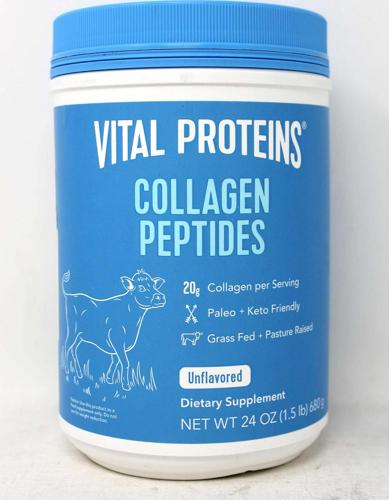 Vital Proteins Collagen Peptides Unflavored Powder Supplement 24 Ounces