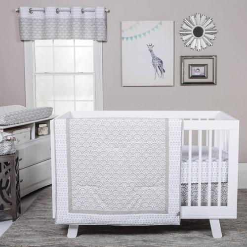 Trend Lab 200 Thread Count 3 Piece Nursery Bedding Sets, Crib Bed with Quilt, Crib Sheet, Fitted Crib Sheet