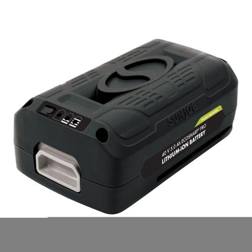 Snow Joe + Sun Joe iONMAX iBAT40XR EcoSharpA Pro Lithium-Ion Battery, 40 Volt, 5.0 Ah