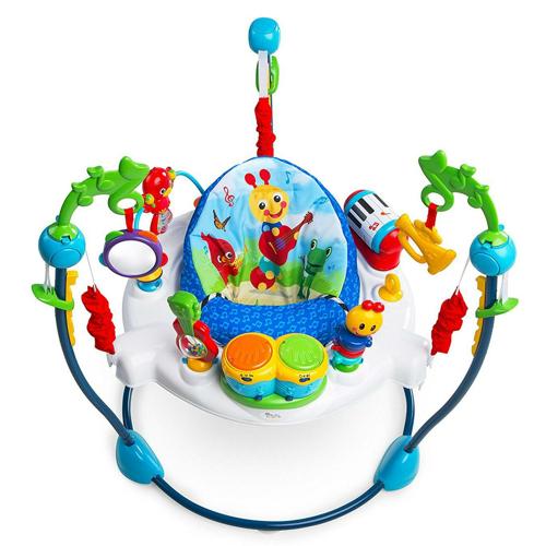Baby Einstein Neighborhood Symphony Activity Infant Jumper with Take-Along Drum Set, Unisex