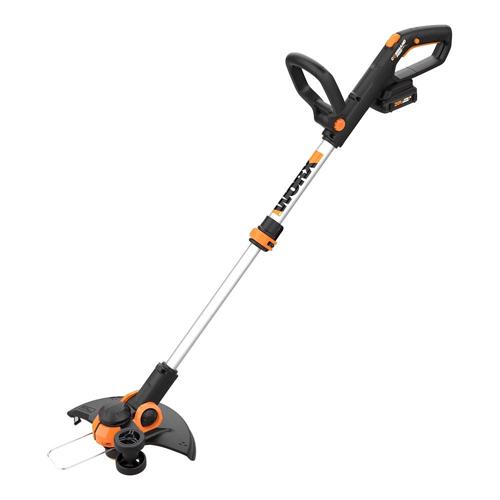 Worx WG163 12 Cordless Grass Trimmer/Edger, (2) 20V Li-ion, 5hr Charger, Wheeled Edging, Command Feed, Includes: WA3525, WA3742