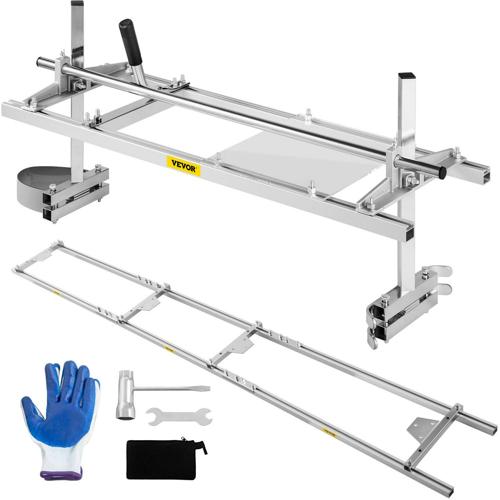 VEVOR Chainsaw Mill 36 Inch Planking Milling Bar 14 to 36 w/Rail Guide Ladder Sets