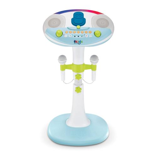 Singing Machine Kids Pedestal With Lights, Detachable Unit, And 6 Fun Voice Changing Effects