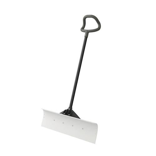 Suncast 30" UHMW Steel-Resin Snow Pusher Shovel, White