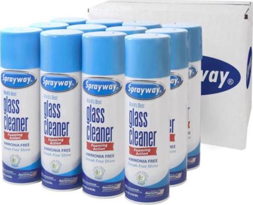 Sprayway Glass Cleaner, 19 oz. cans (Choose Pack Size)12 pk.