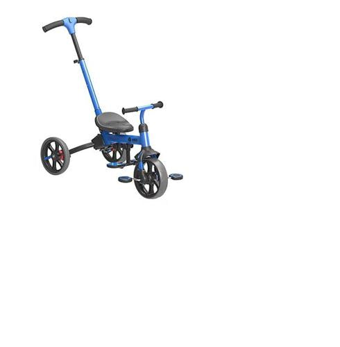 Yvolution 101417 Y Velo Flippa 3-in-1 Toddler Trike to Balance Bike Ages 2-5 Years - Blue