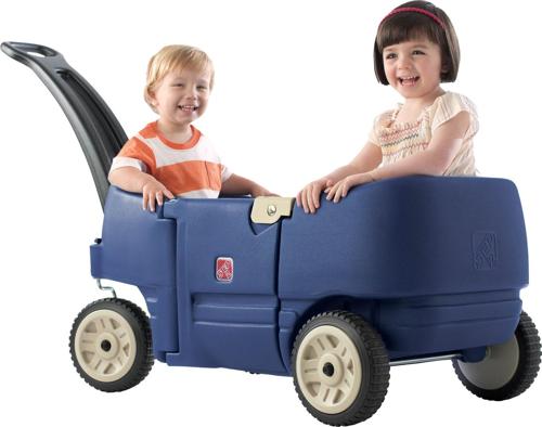 Step2 Wagon for Two Plus Pull Wagon for Kids, Blue