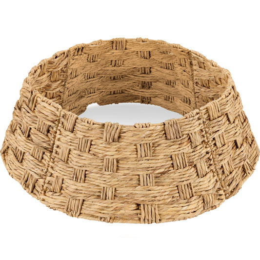 Basket Woven Hyacinth Christmas Holiday Tree Collar - 42in