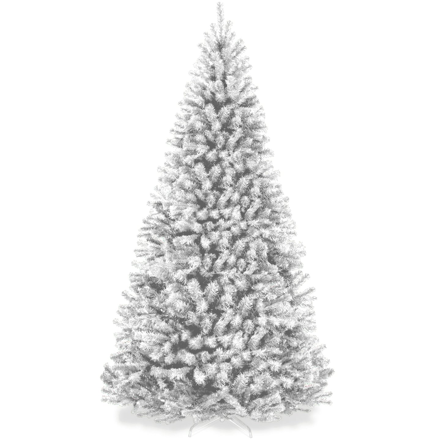 Unlit Artificial White Spruce Christmas Tree, w/Easy Assembly