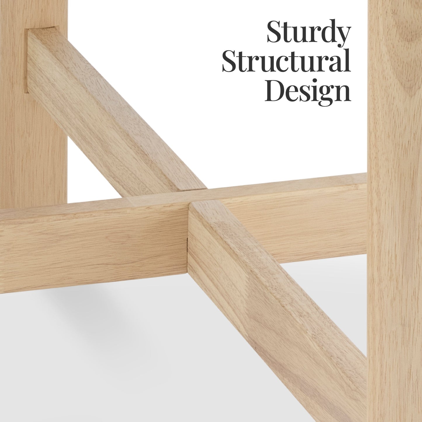 47In Round Solid Wood Dining Table, Modern Farmhouse Table For 4, Space Saving, Easy Assembly