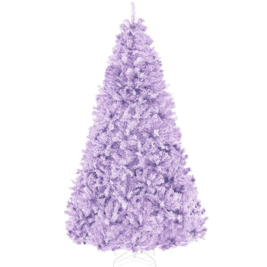 Artificial Lavender Christmas Tree, Unlit Pine Design w/Easy Assembly