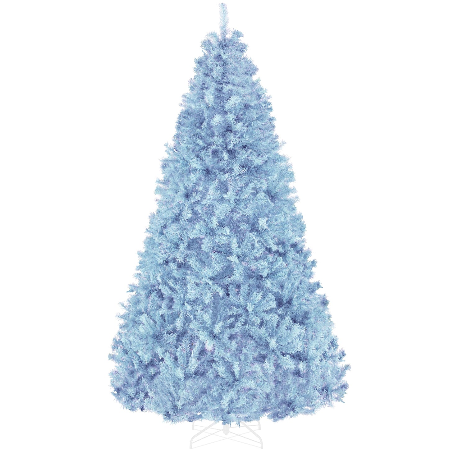 Artificial Baby Blue Christmas Tree, Unlit Pine Design w/Easy Assembly