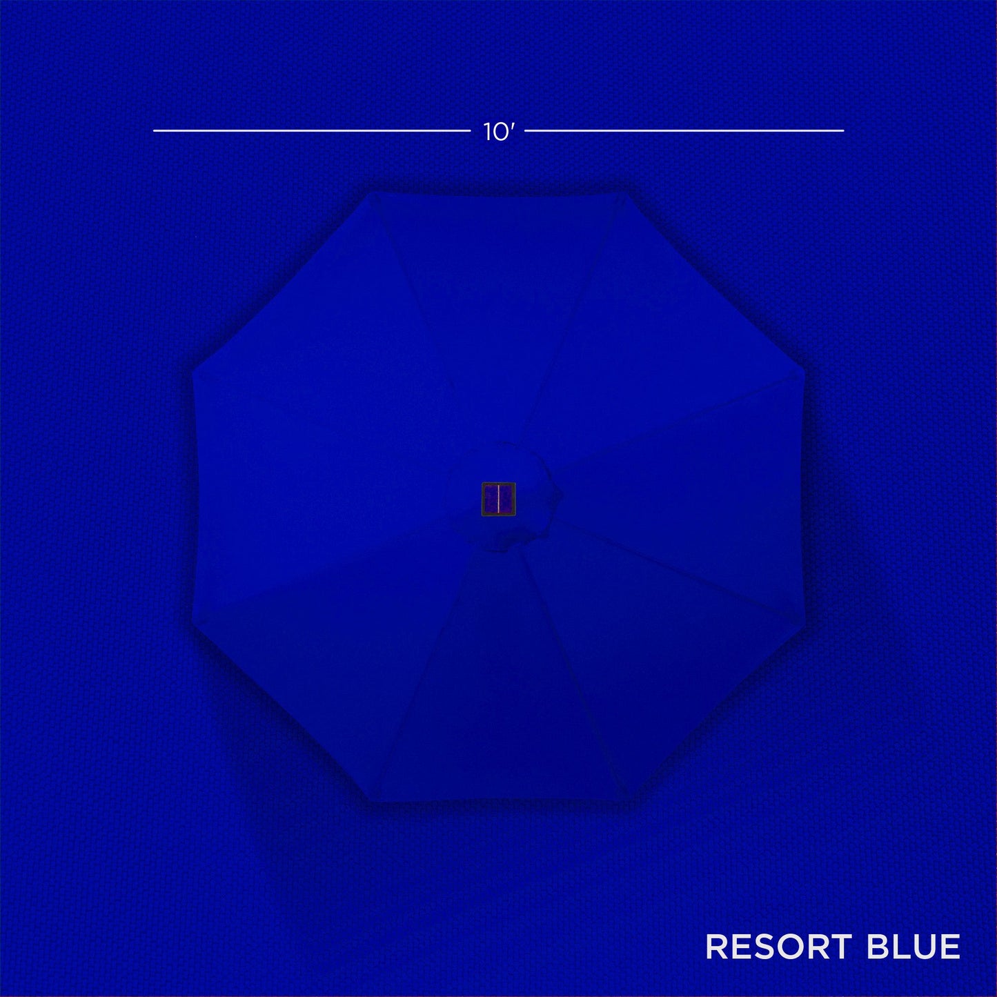 Solar LED Lighted Patio Umbrella w/ Tilt Adjustment, UV-Resistant - 10ft