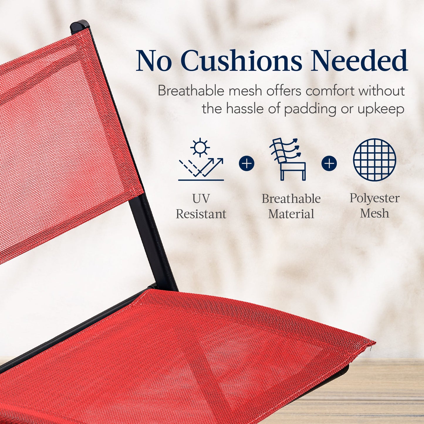 3-Piece Bistro Set w/ Glass Table, 2 Foldable Chairs