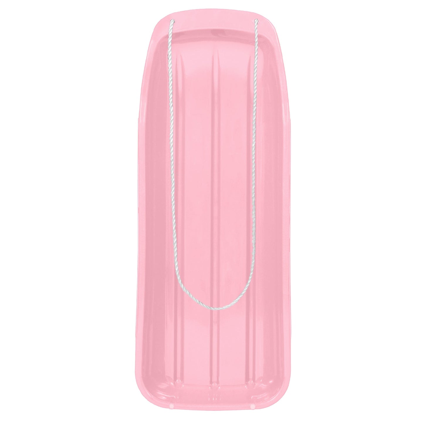 48in Kids Toboggan Snow Sled Board w/ Pull Rope, Curved Edges