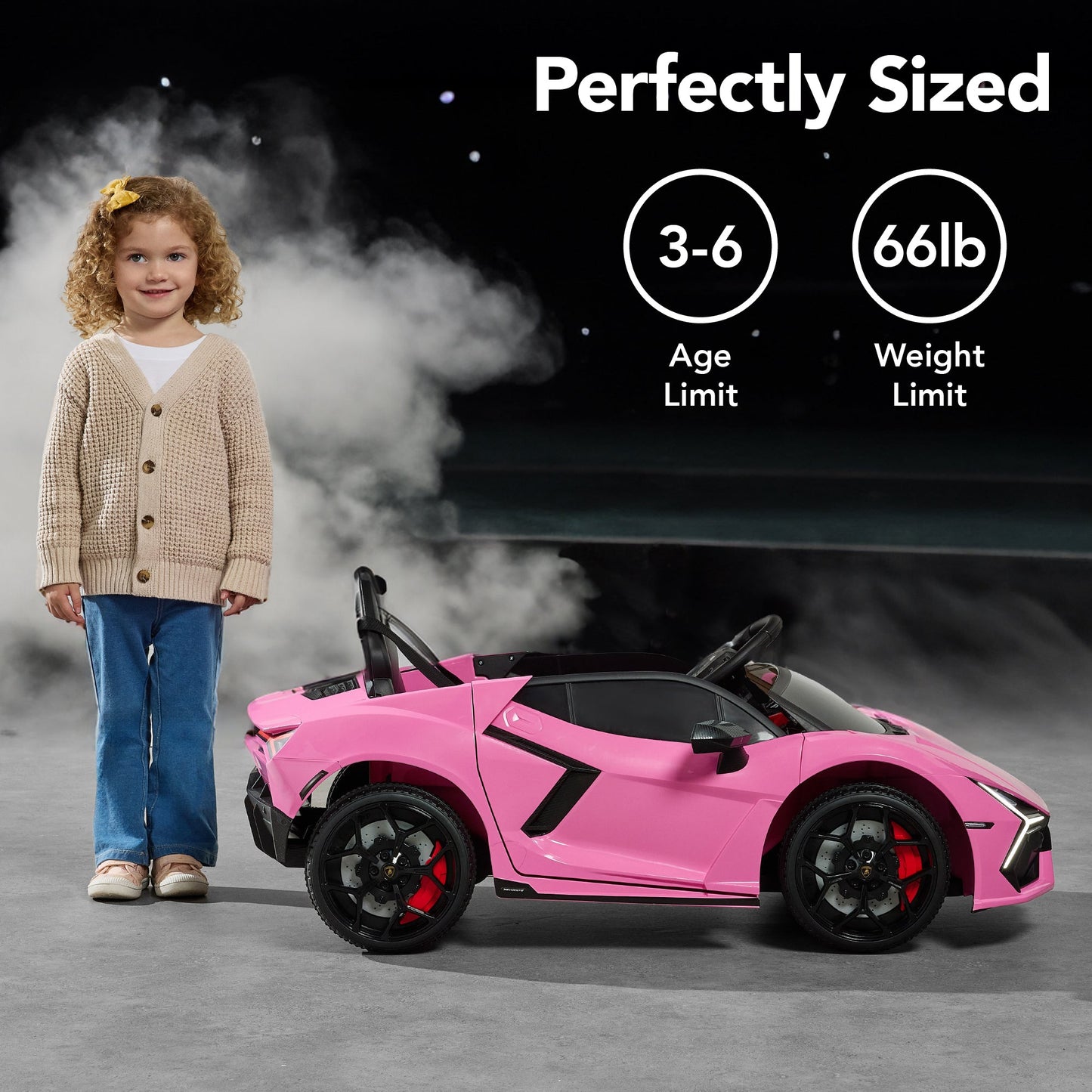 12V Kids Ride-On Car Officially Licensed Lamborghini Revuelto w/ Remote