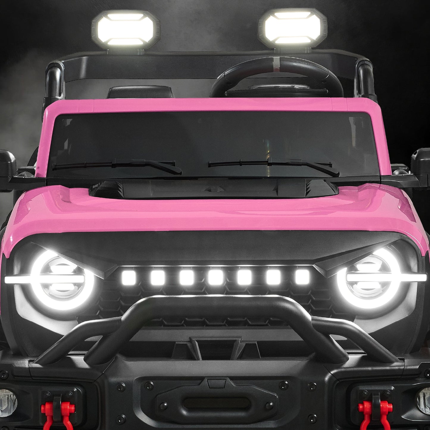 24V 2-Seater Electric Ride-On Car Truck w/ Parent Control, Bluetooth