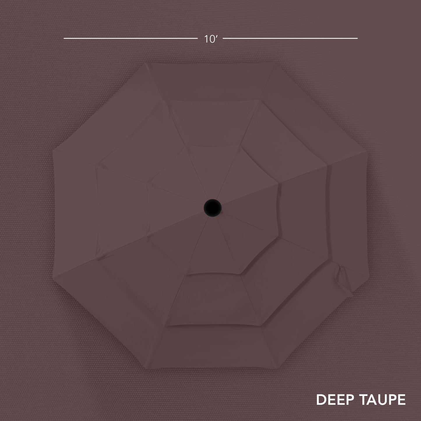 3-Tier Patio Umbrella w/ Tilt Adjustment, Crank - 10ft