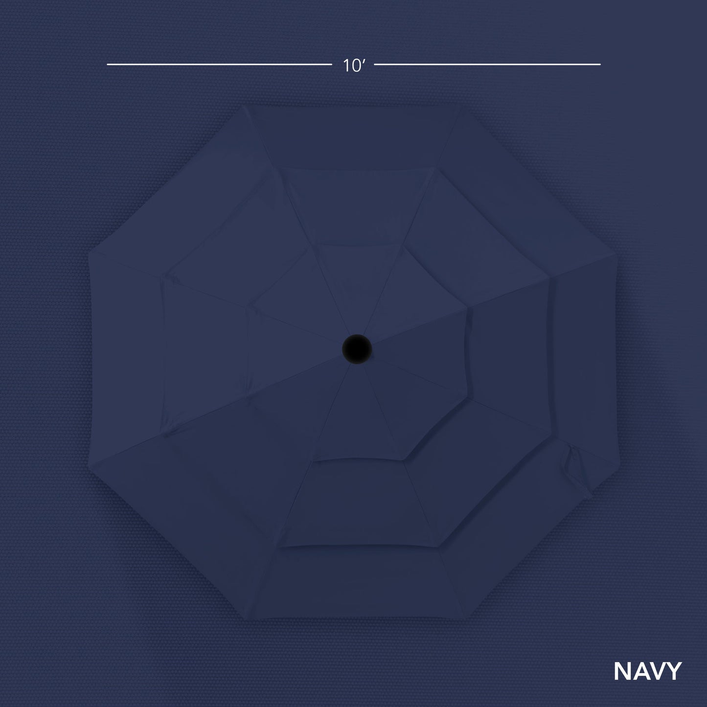 3-Tier Patio Umbrella w/ Tilt Adjustment, Crank - 10ft