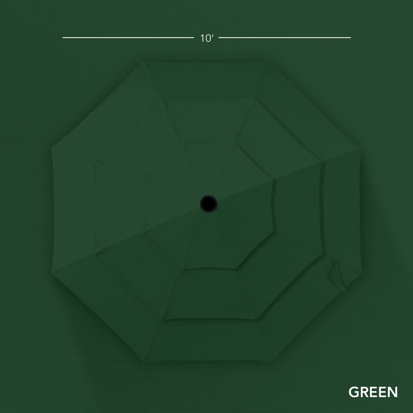 3-Tier Patio Umbrella w/ Tilt Adjustment, Crank - 10ft