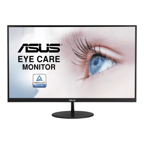 ASUS VL249HE 23.8a Eye Care Monitor, 1080P Full HD, 75Hz, IPS, Adaptive-Sync/FreeSync, Eye Care, HDMI VGA, Frameless Slim Design, VESA Wall Mountable
