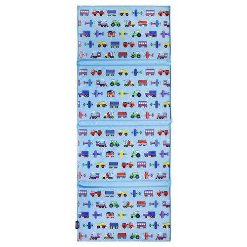 Wildkin Kids Vinyl Rest Mat for Boys and Girls, Ideal for Daycare and Preschool, 44*19 inches (Trains, Planes and Trucks Blue)