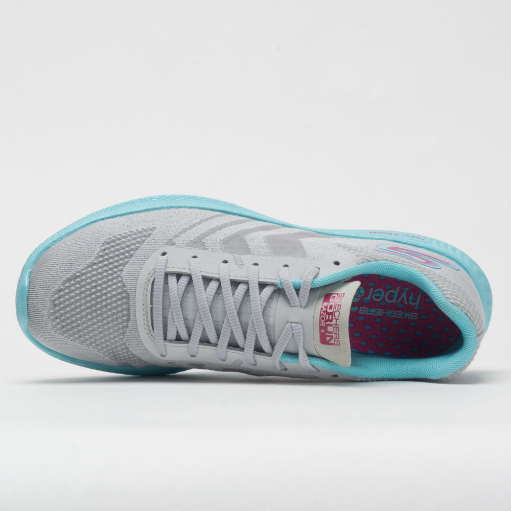 Skechers GOrun Razor+ Women's  Gray/Aqua/Hot Pink