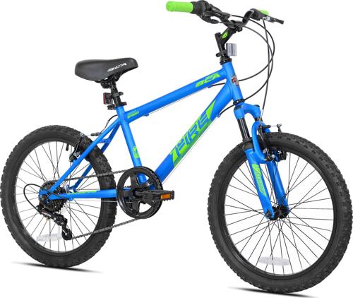 BCA 20 Crossfire 6-Speed Boy's Mountain Bike, Blue/Green