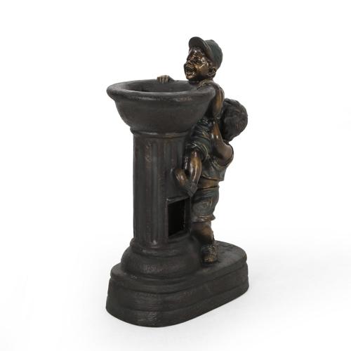 Wallowa Outdoor Children Playing Water Fountain, Brown